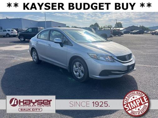 Alabaster Silver Metallic 2013 Honda Civic LX