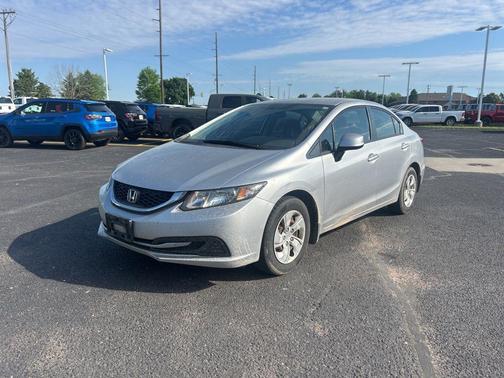 Alabaster Silver Metallic 2013 Honda Civic LX