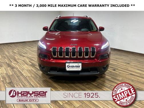 Deep Cherry Red Crystal Pearlcoat 2016 Jeep Cherokee Latitude