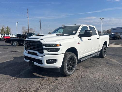 Bright White Clearcoat 2026 RAM 2500 Black Express Crew Cab 4x4 6'4' Box