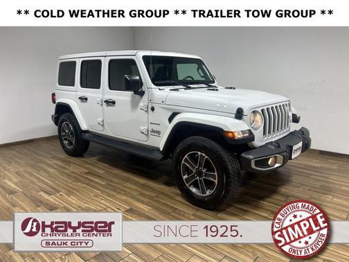 Bright White Clearcoat 2023 Jeep Wrangler 4-Door Sahara