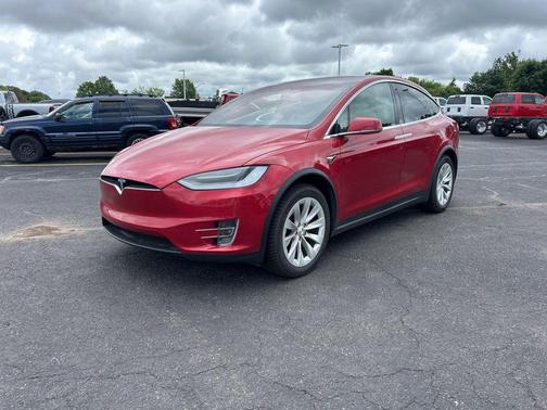 Red Multi-Coat 2021 Tesla Model X Long Range Dual Motor All-Wheel Drive