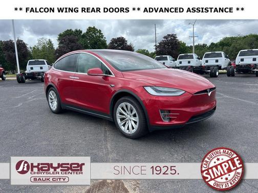 Red Multi-Coat 2021 Tesla Model X Long Range Dual Motor All-Wheel Drive