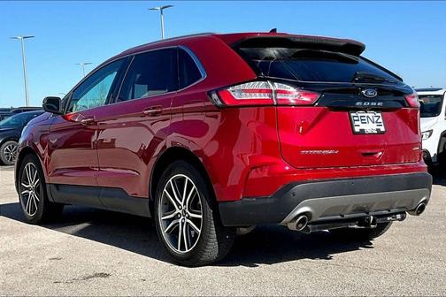 Red 2022 Ford Edge Titanium