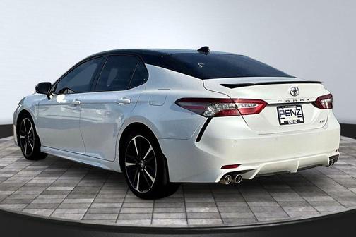 White 2018 Toyota Camry XSE