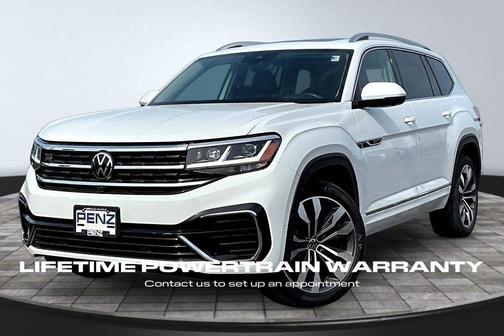 Pure White 2023 Volkswagen Atlas 3.6L SEL Premium R-Line