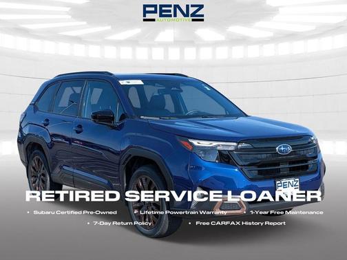 Blue 2025 Subaru Forester Sport