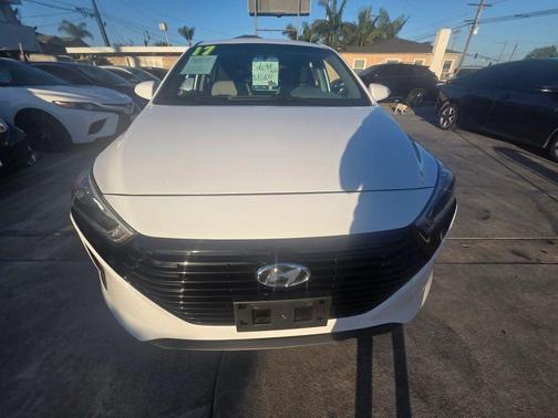 Ceramic White 2017 Hyundai IONIQ Hybrid Blue