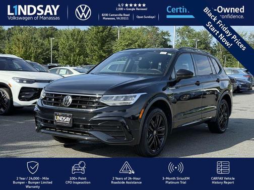 2022 Volkswagen Tiguan 2.0T SE R-Line Black 4MOTION
