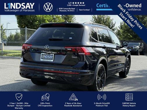 2022 Volkswagen Tiguan 2.0T SE R-Line Black 4MOTION
