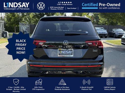 2022 Volkswagen Tiguan 2.0T SE R-Line Black 4MOTION