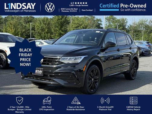 2022 Volkswagen Tiguan 2.0T SE R-Line Black 4MOTION