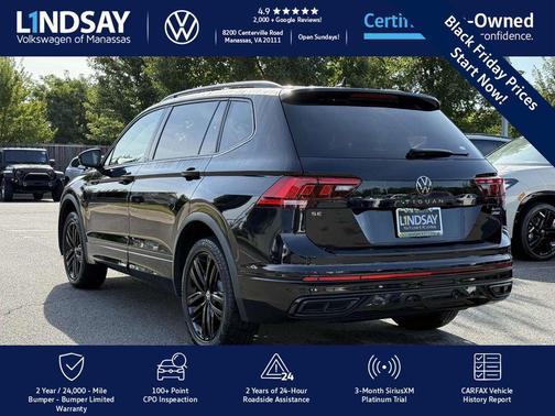 2022 Volkswagen Tiguan 2.0T SE R-Line Black 4MOTION
