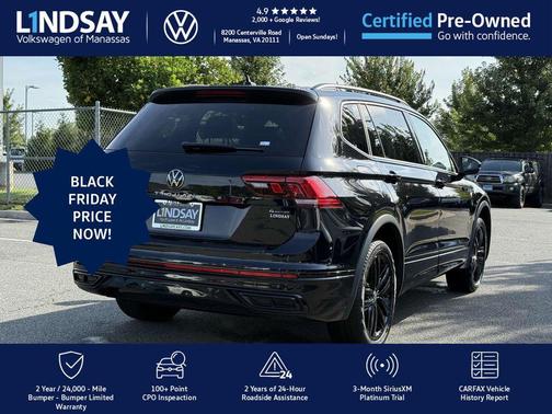 2022 Volkswagen Tiguan 2.0T SE R-Line Black 4MOTION