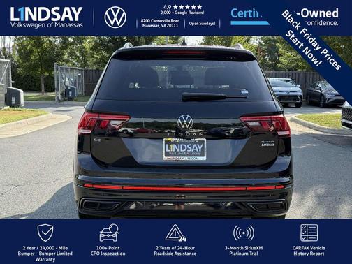 2022 Volkswagen Tiguan 2.0T SE R-Line Black 4MOTION