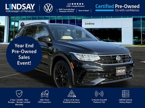 2022 Volkswagen Tiguan 2.0T SE R-Line Black 4MOTION