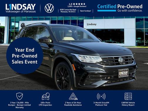 2022 Volkswagen Tiguan 2.0T SE R-Line Black 4MOTION