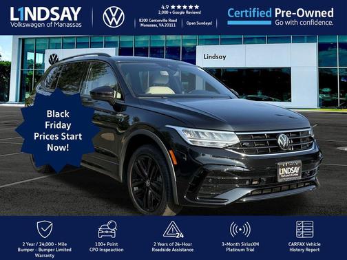 2022 Volkswagen Tiguan 2.0T SE R-Line Black 4MOTION