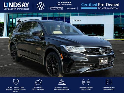 2022 Volkswagen Tiguan 2.0T SE R-Line Black 4MOTION