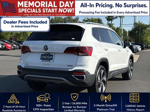 Pure White 2024 Volkswagen Taos 1.5T SE