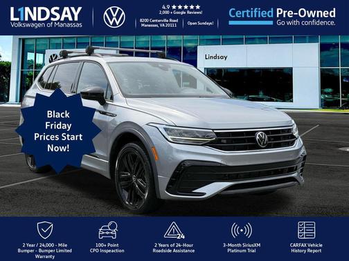 2022 Volkswagen Tiguan 2.0T SE R-Line Black 4MOTION