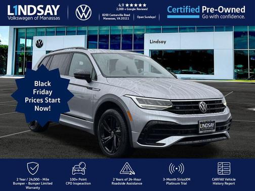 2023 Volkswagen Tiguan 2.0T SE R-Line Black