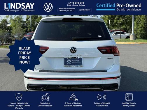 2022 Volkswagen Tiguan 2.0T SE R-Line Black 4MOTION