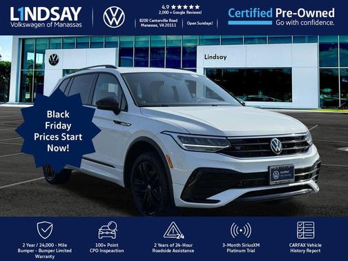 2022 Volkswagen Tiguan 2.0T SE R-Line Black 4MOTION