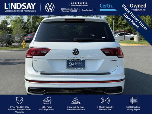 2022 Volkswagen Tiguan 2.0T SE R-Line Black 4MOTION