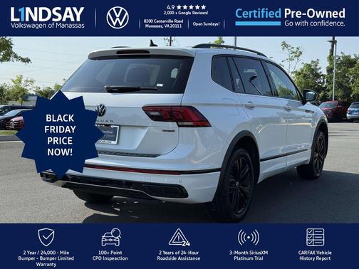 2022 Volkswagen Tiguan 2.0T SE R-Line Black 4MOTION