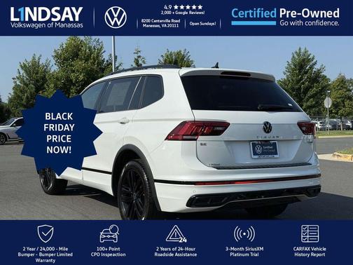 2022 Volkswagen Tiguan 2.0T SE R-Line Black 4MOTION