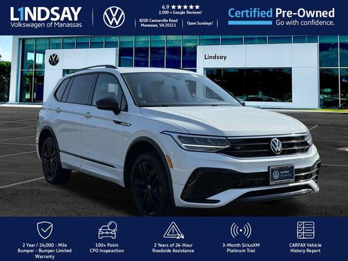 2022 Volkswagen Tiguan 2.0T SE R-Line Black 4MOTION