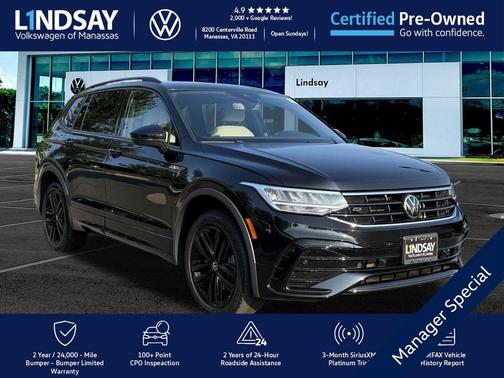 2022 Volkswagen Tiguan 2.0T SE R-Line Black 4MOTION