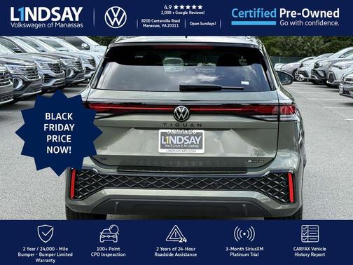 2025 Volkswagen Tiguan 2.0T SE R-Line Black 4MOTION