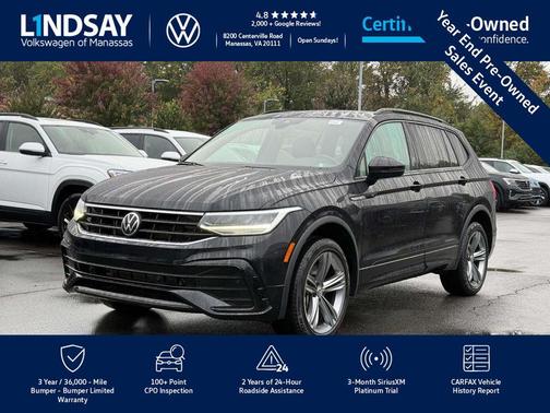 2022 Volkswagen Tiguan 2.0T SE R-Line Black 4MOTION