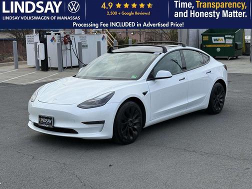 Deep Blue Metallic 2022 Tesla Model 3 Long Range