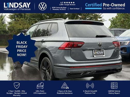 2022 Volkswagen Tiguan 2.0T SE R-Line Black 4MOTION
