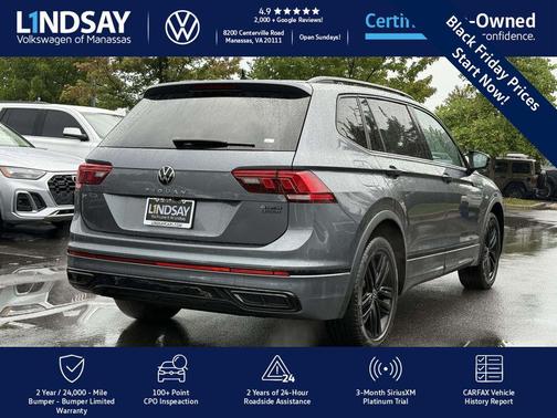 2022 Volkswagen Tiguan 2.0T SE R-Line Black 4MOTION
