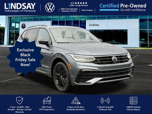 2022 Volkswagen Tiguan 2.0T SE R-Line Black 4MOTION