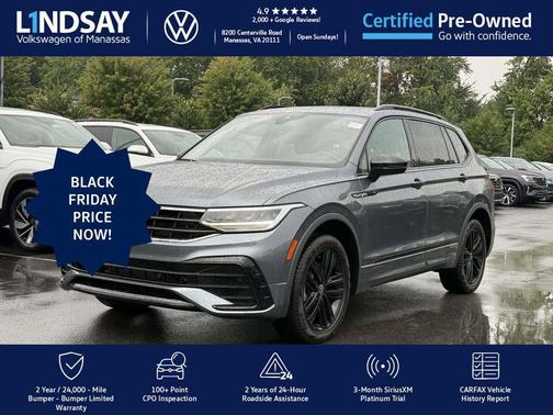 2022 Volkswagen Tiguan 2.0T SE R-Line Black 4MOTION