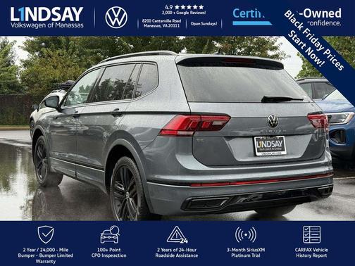 2022 Volkswagen Tiguan 2.0T SE R-Line Black 4MOTION