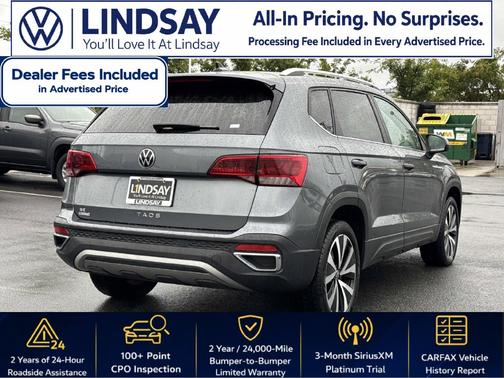 Platinum Gray Metallic 2023 Volkswagen Taos 1.5T SE