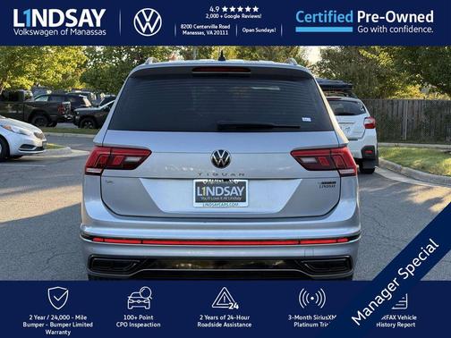 2022 Volkswagen Tiguan 2.0T SE R-Line Black 4MOTION