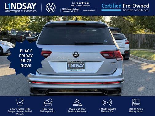 2022 Volkswagen Tiguan 2.0T SE R-Line Black 4MOTION