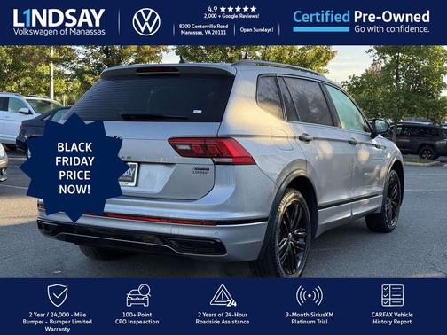 2022 Volkswagen Tiguan 2.0T SE R-Line Black 4MOTION