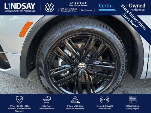 2022 Volkswagen Tiguan 2.0T SE R-Line Black 4MOTION