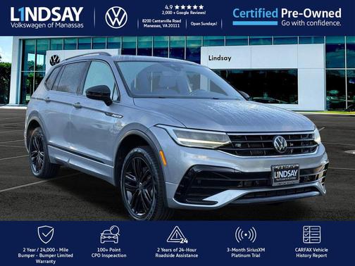 2022 Volkswagen Tiguan 2.0T SE R-Line Black 4MOTION