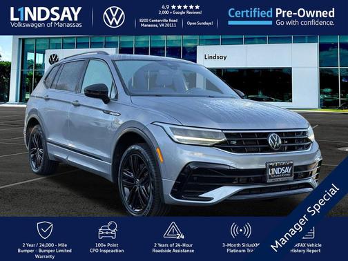 2022 Volkswagen Tiguan 2.0T SE R-Line Black 4MOTION