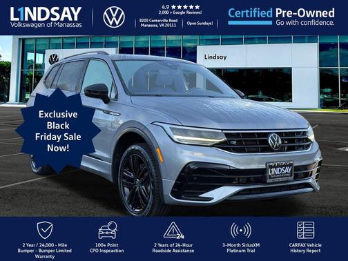 2022 Volkswagen Tiguan 2.0T SE R-Line Black 4MOTION