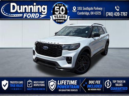 Space White Metallic 2026 Ford Explorer ST-Line